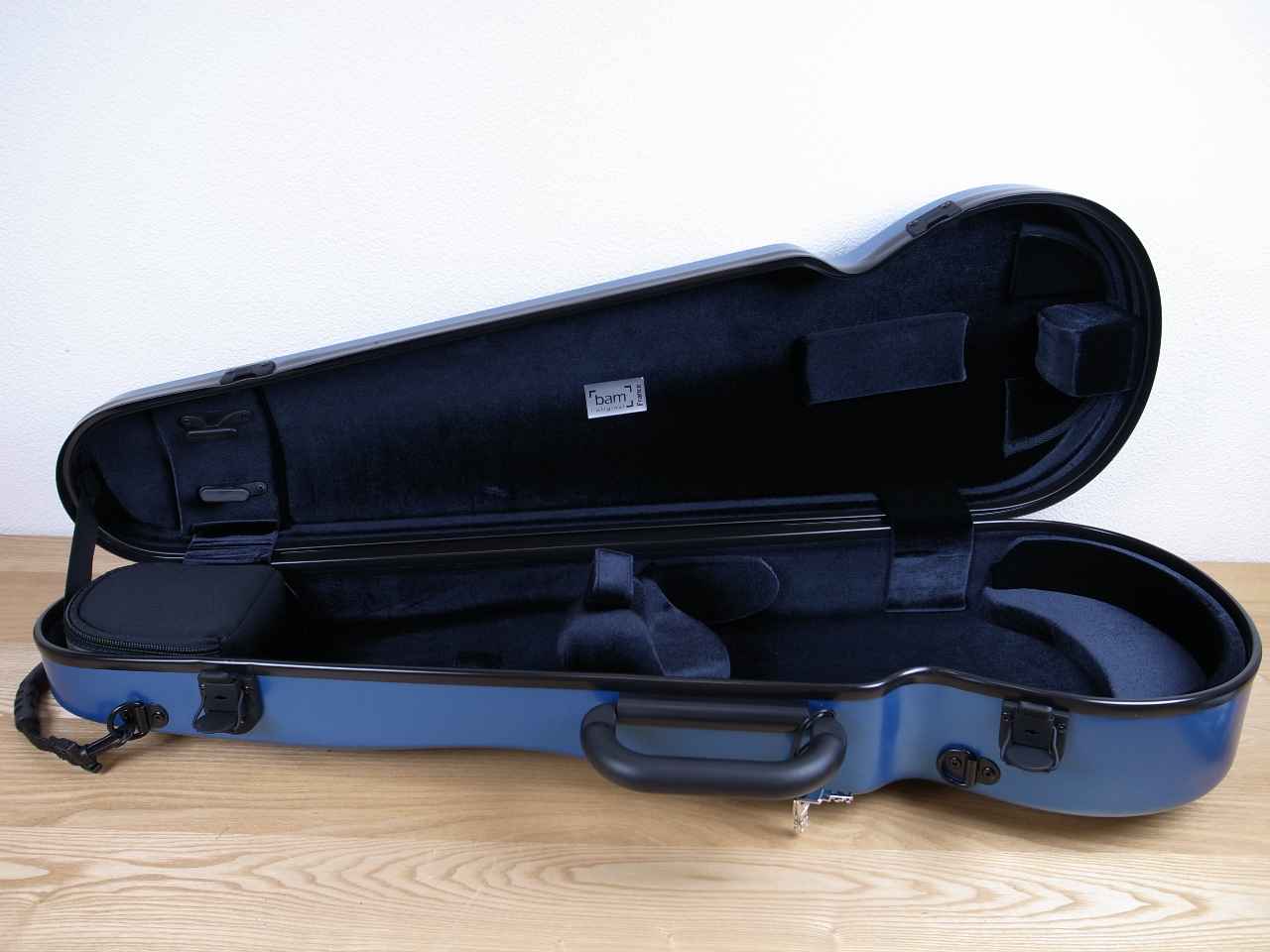 画像: ＢＡＭハイテック・コンツアード・バイオリンケース（アズールブルー）１．５Ｋｇ（フォルメ） BAM Hitech Contoured violin case 2002XLB / AZURE BLUE