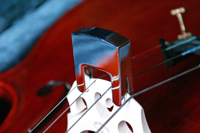 画像: 最強のブラスチェロミュート・クロム  Strongest brass chrome mute for cello
