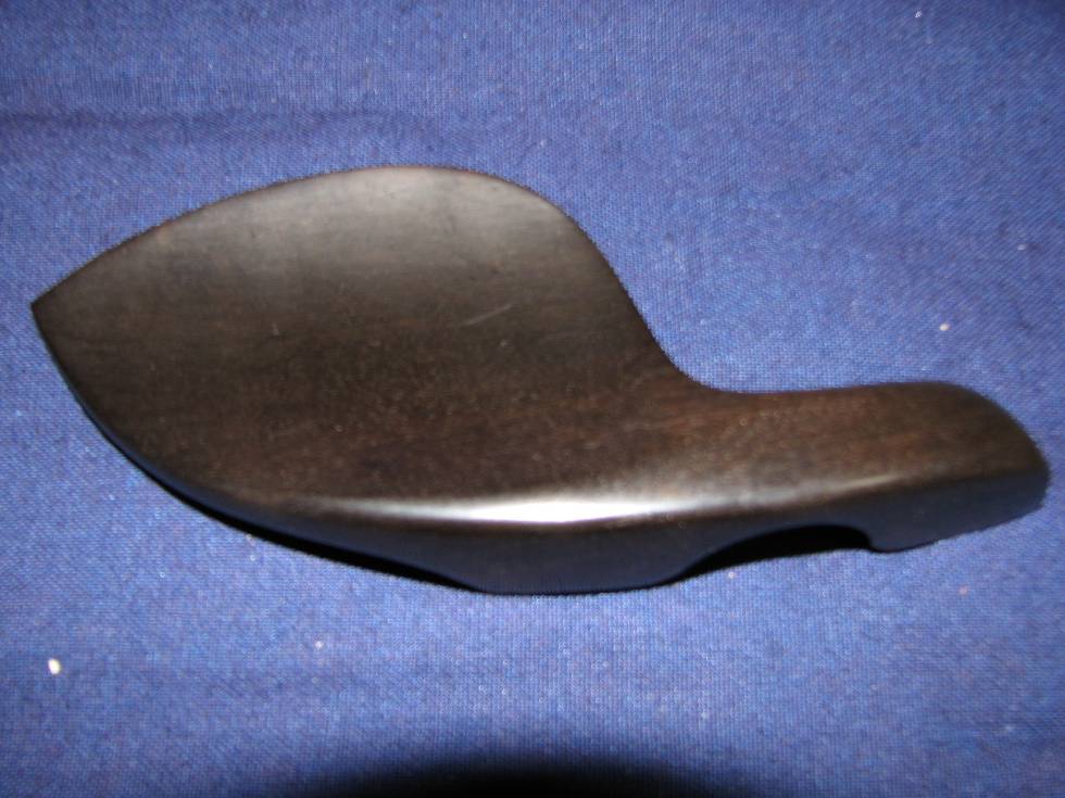 画像: バイオリンフィッティング(ペグ・テールピース・顎当て)黒檀（エボニー）材 ヒル・モデル ホワイトピン