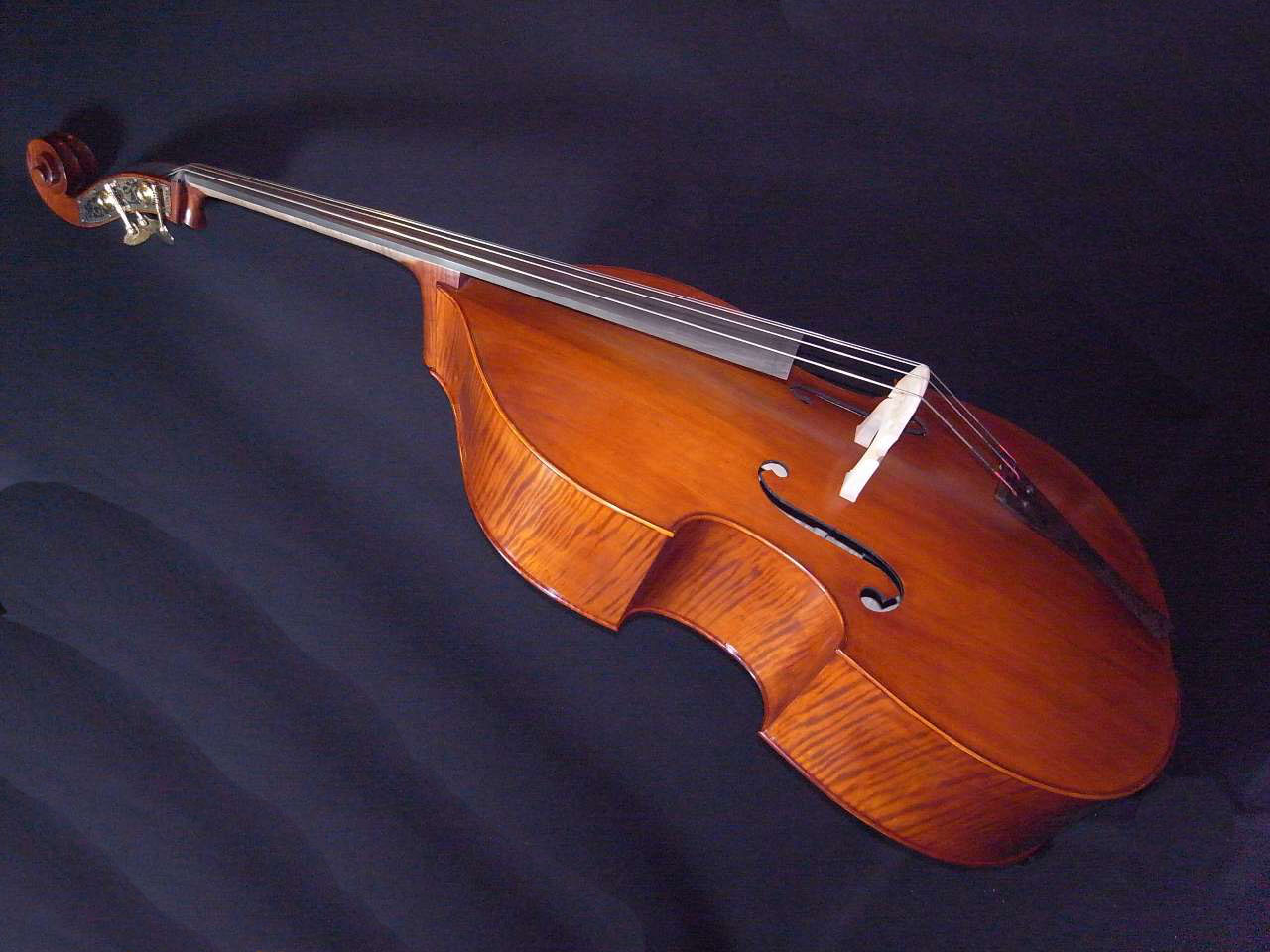 画像: Ma Zhibin 3/4 Size Gamba Shape FineAdvance level Doublebass / Ｍａ工房ファインアドバンスレベル・コントラバス・３／４サイズ・ガンバシェイプ