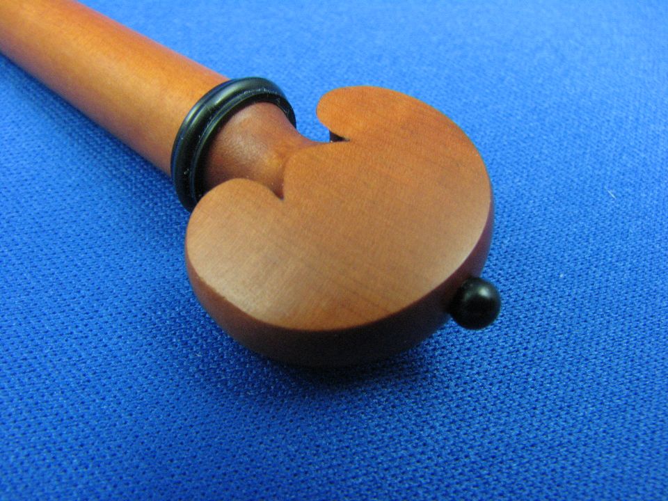 画像: バイオリン ペグ ツゲ（ボックスウッド）材 ハート形 ブラックリングピン