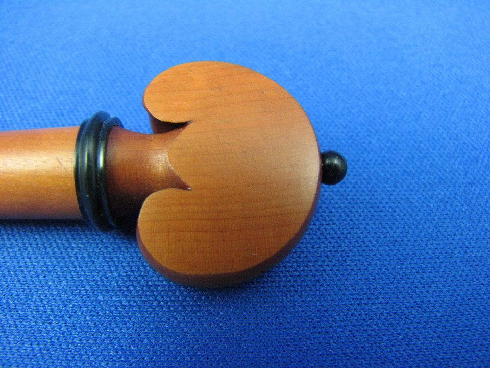 画像: バイオリン ペグ ツゲ（ボックスウッド）材 ハート形 ブラックリングピン