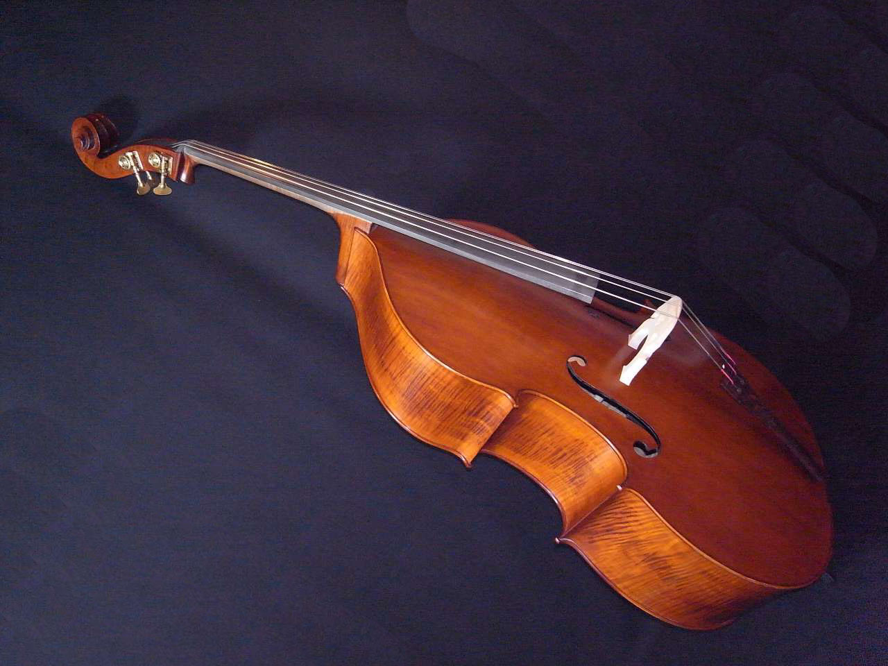 画像: Ma Zhibin 3/4 Size Vilin Shape FineAdvance level Doublebass / Ｍａ工房ファインアドバンスレベル・コントラバス・３／４サイズ・バイオリンシェイプ