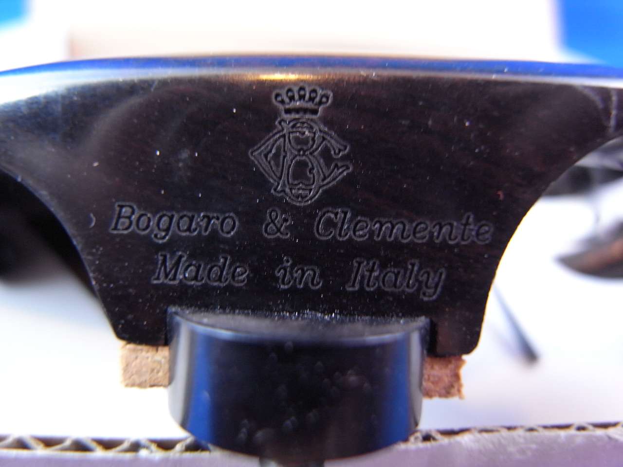 画像: ボガーロ＆クレメンテ バイオリンフィッティング ブラックウッド材 ヒル・モデル ブラックピン Bogaro&Clemente